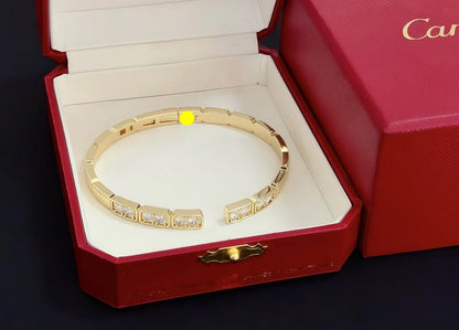 [Regal Gem jewelrys]LOVE DIAMOND OPEN  BRACELET