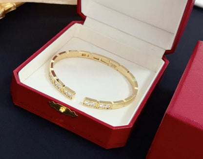 [Regal Gem jewelrys]LOVE DIAMOND OPEN  BRACELET