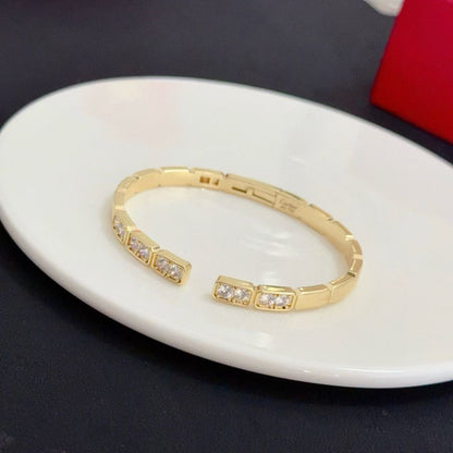 [Regal Gem jewelrys]LOVE DIAMOND OPEN  BRACELET
