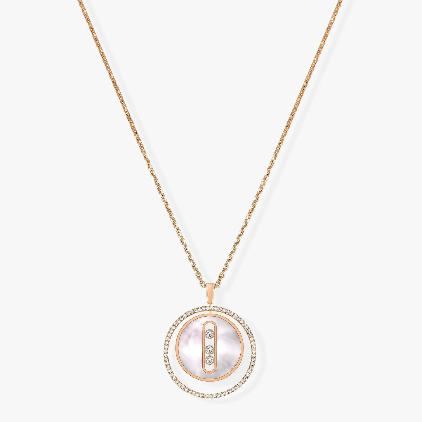 [Regal Gem]Demo MOVE MM NACRE BLANCHE DIAMOND NECKLACE