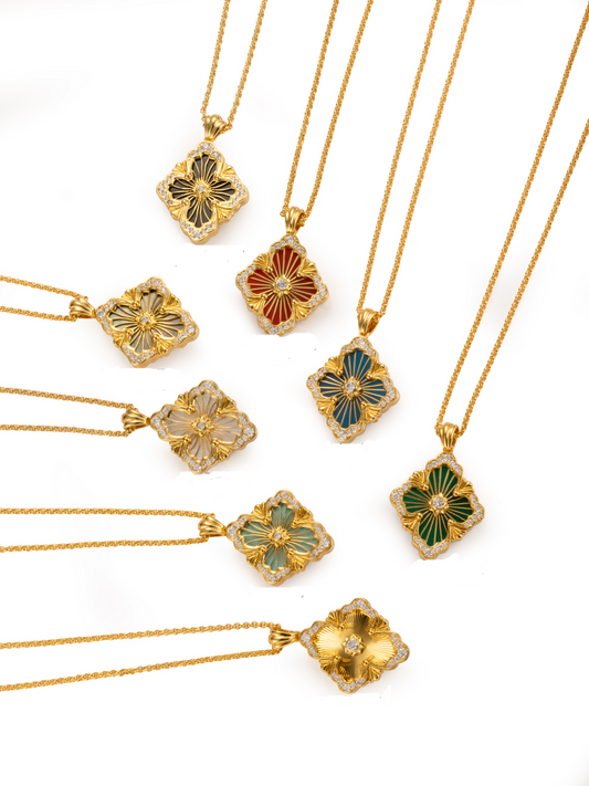 [Regal Gem] B.C.L BIG SIZE  ENAMEL NECKLACE£¨Various colors£©