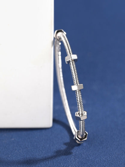 [Regal Gem jewelrys]CT THREADED BRACELET