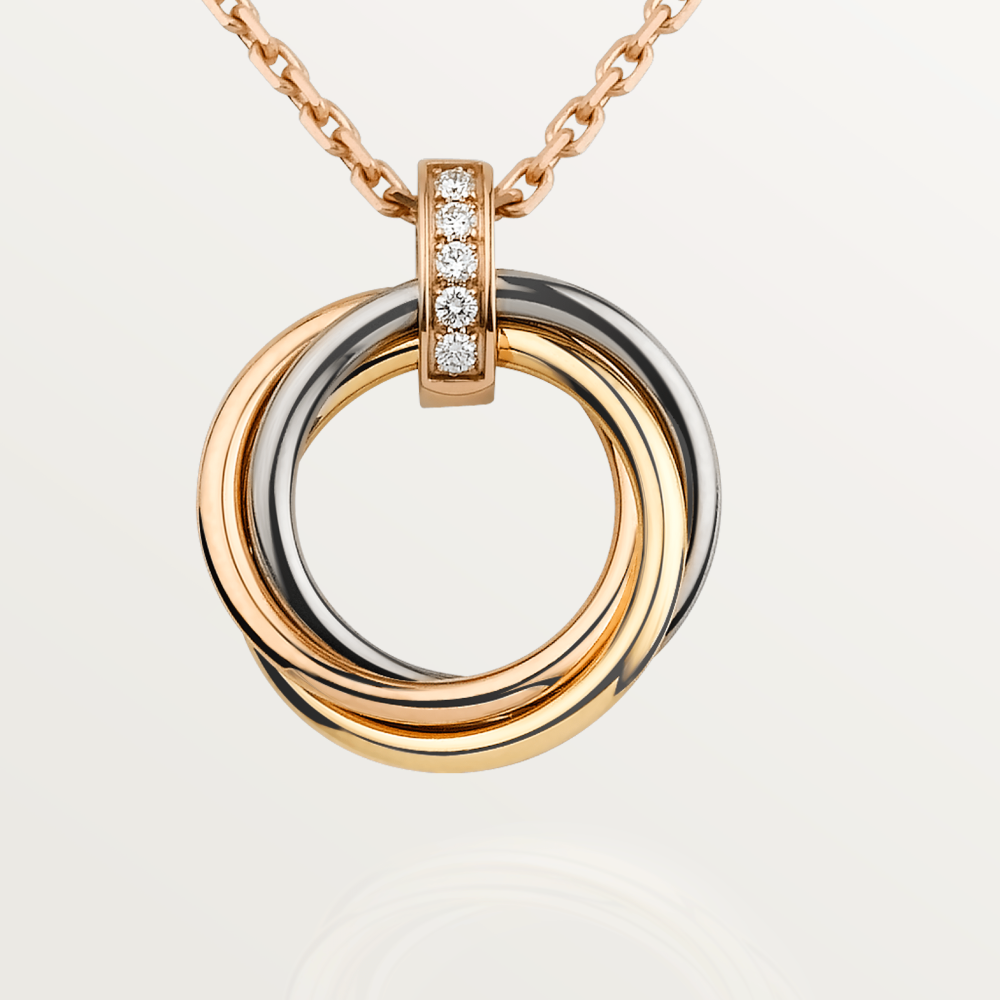 [Regal Gem]TRINITY NECKLACE GOLD  DIAMONDS