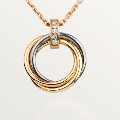 [Regal Gem]TRINITY NECKLACE GOLD  DIAMONDS