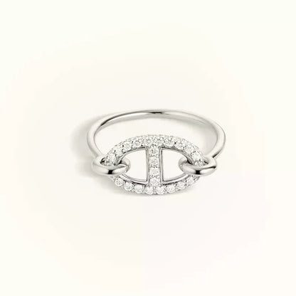 [Regal Gem]RONDE SMALL SILVER DIAMOND RING