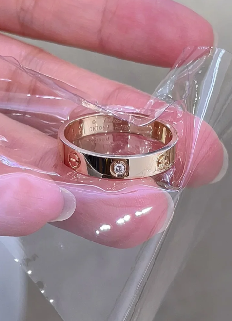 [Regal Gem]LOVE RING 4MM 1 DIAMOND