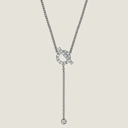 [Regal Gem]FINESSE SILVER DIAMOND NECKLACE