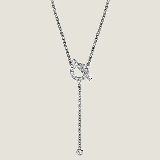 [Regal Gem]FINESSE SILVER DIAMOND NECKLACE