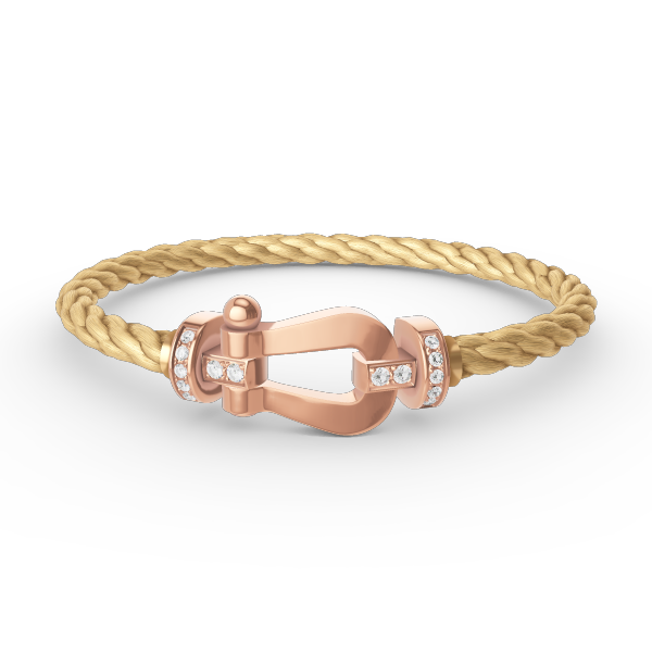 [Regal Gem]FORCE LARGE HORSESHOE HALF DIAMOND BRACELET Regal Gem GOLD