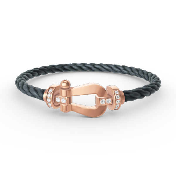 [Regal Gem]FORCE LARGE HORSESHOE HALF DIAMOND BRACELET Regal Gem GOLD
