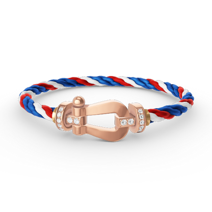 [Regal Gem]FORCE LARGE HORSESHOE HALF DIAMOND BRACELET Regal Gem GOLD