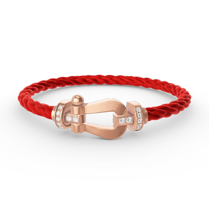 [Regal Gem]FORCE LARGE HORSESHOE HALF DIAMOND BRACELET Regal Gem GOLD