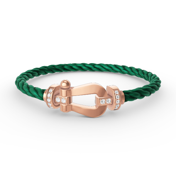 [Regal Gem]FORCE LARGE HORSESHOE HALF DIAMOND BRACELET Regal Gem GOLD