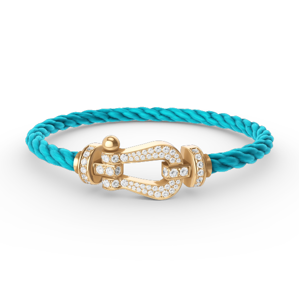 [Regal Gem]FORCE LARGE HORSESHOE FULL DIAMOND BRACELET GOLD