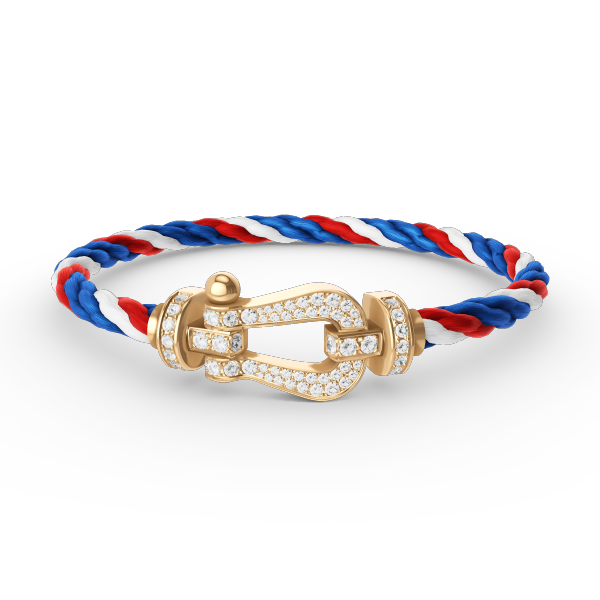 [Regal Gem]FORCE LARGE HORSESHOE FULL DIAMOND BRACELET GOLD
