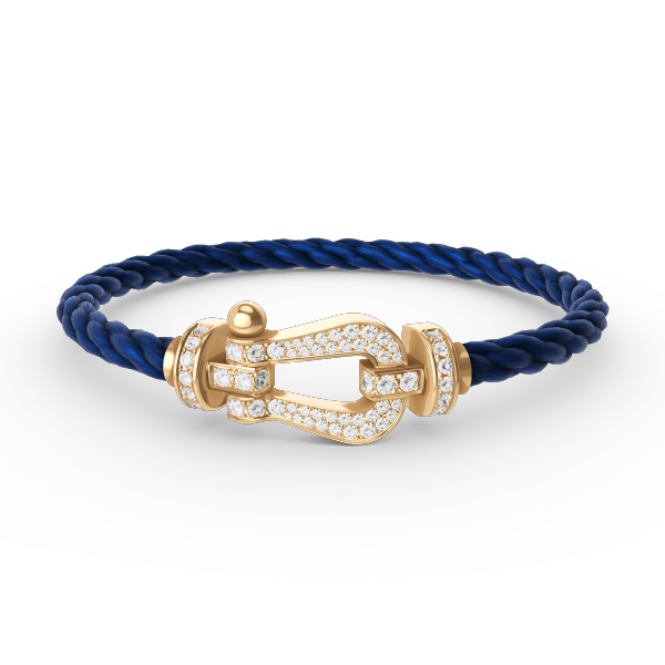 [Regal Gem]FORCE LARGE HORSESHOE FULL DIAMOND BRACELET GOLD