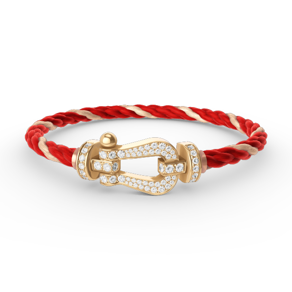 [Regal Gem]FORCE LARGE HORSESHOE FULL DIAMOND BRACELET GOLD