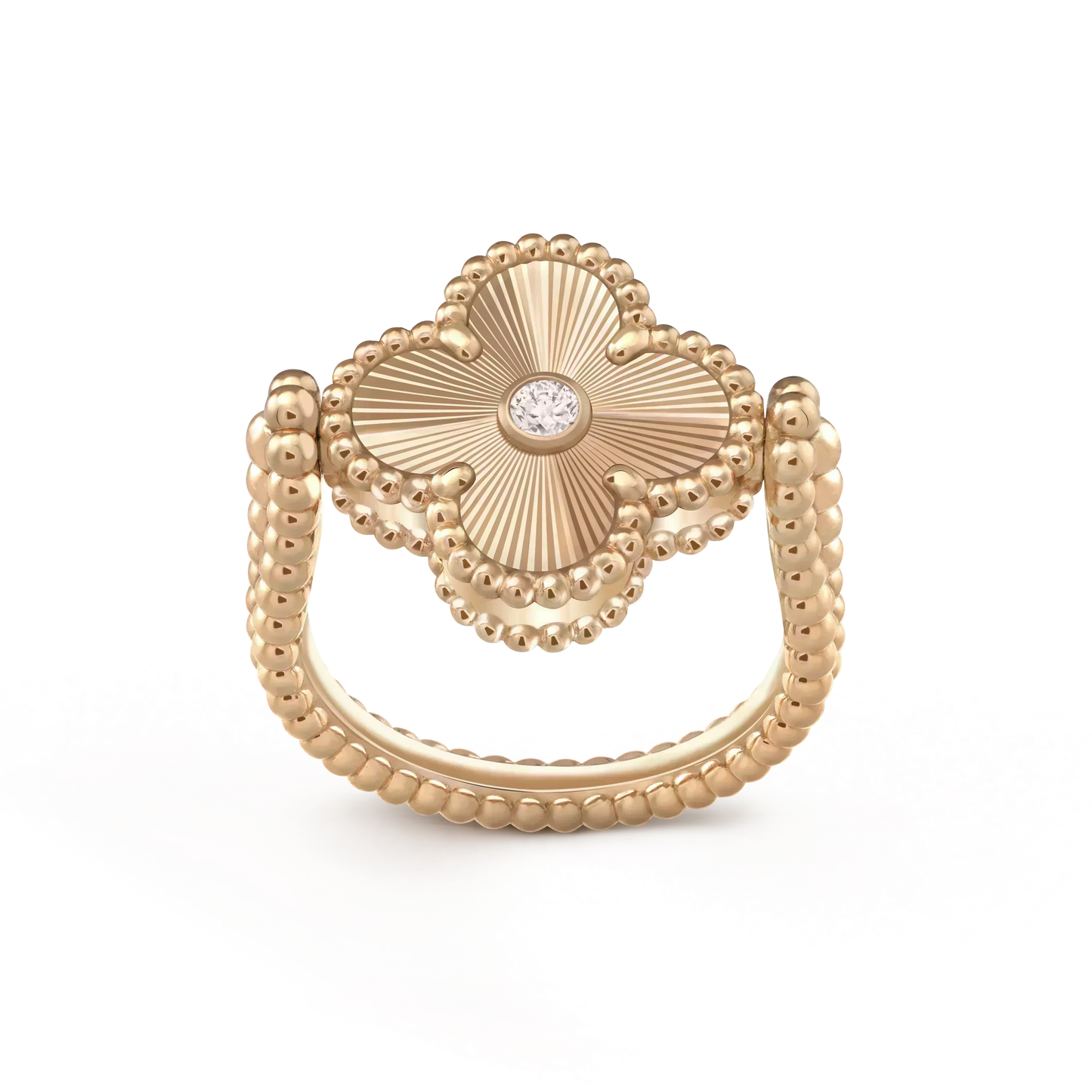 [Regal Gem]CLOVER RIVERSIBLE Regal Gem GOLD RING