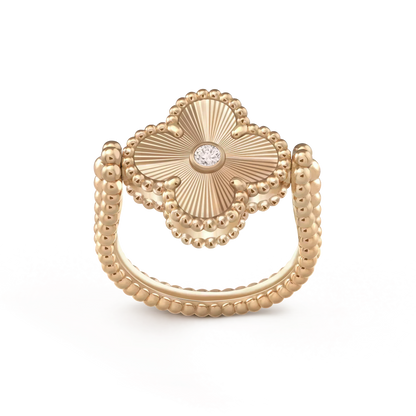 [Regal Gem]CLOVER RIVERSIBLE Regal Gem GOLD RING