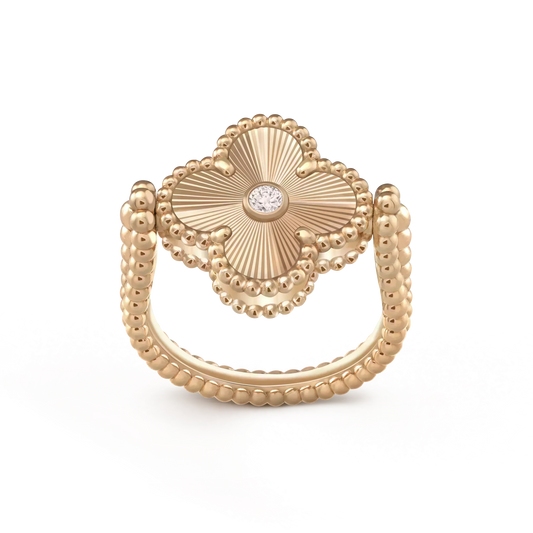 [Regal Gem]CLOVER RIVERSIBLE Regal Gem GOLD RING