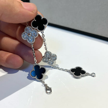 [Regal Gem] CLOVER 5 MOTIF ONYXS BRACELET COLLECTION