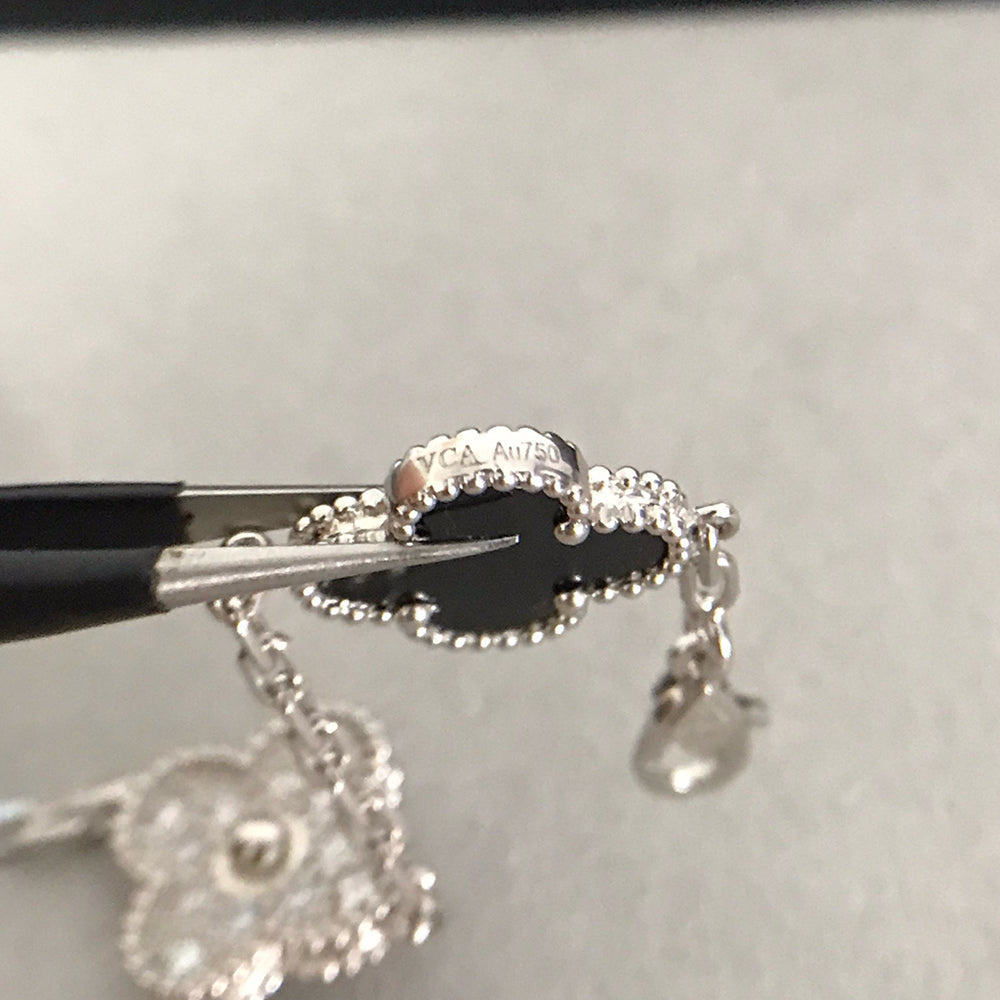 [Regal Gem] CLOVER 5 MOTIF ONYXS BRACELET COLLECTION