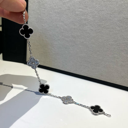 [Regal Gem] CLOVER 5 MOTIF ONYXS BRACELET COLLECTION