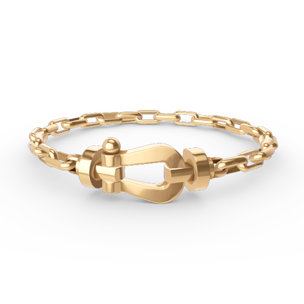 [Regal Gem]FORCE LARGE HORSESHOE CLASP  METAL BRACELET