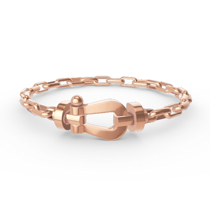 [Regal Gem]FORCE LARGE HORSESHOE CLASP  METAL BRACELET