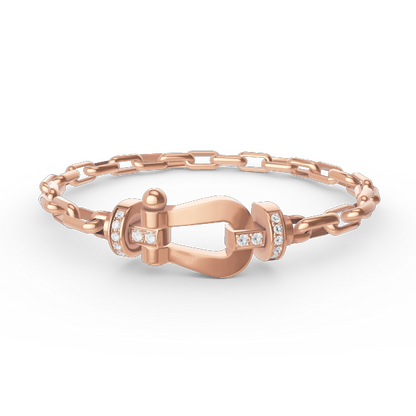 [Regal Gem]FORCE LARGE HORSESHOE CLASP  METAL BRACELET