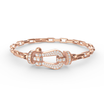 [Regal Gem]FORCE LARGE HORSESHOE CLASP  METAL BRACELET