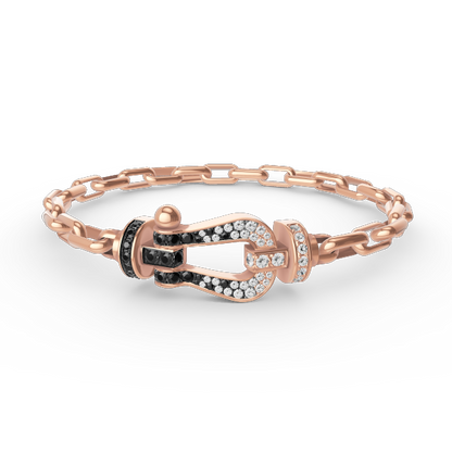 [Regal Gem]FORCE LARGE HORSESHOE CLASP  METAL BRACELET
