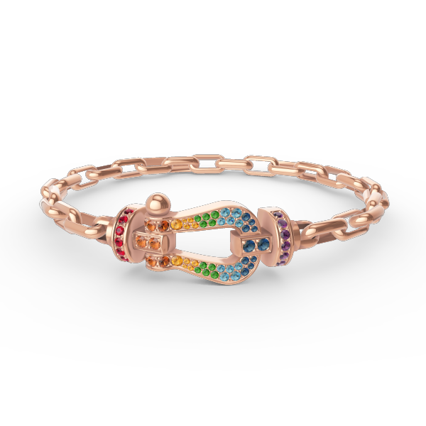 [Regal Gem]FORCE LARGE HORSESHOE CLASP  METAL BRACELET