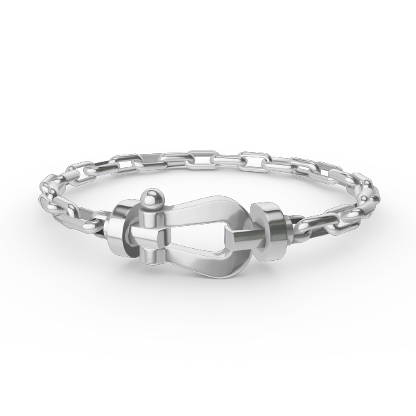 [Regal Gem]FORCE LARGE HORSESHOE CLASP  METAL BRACELET