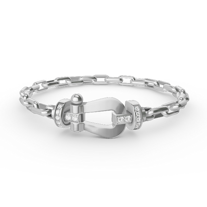 [Regal Gem]FORCE LARGE HORSESHOE CLASP  METAL BRACELET