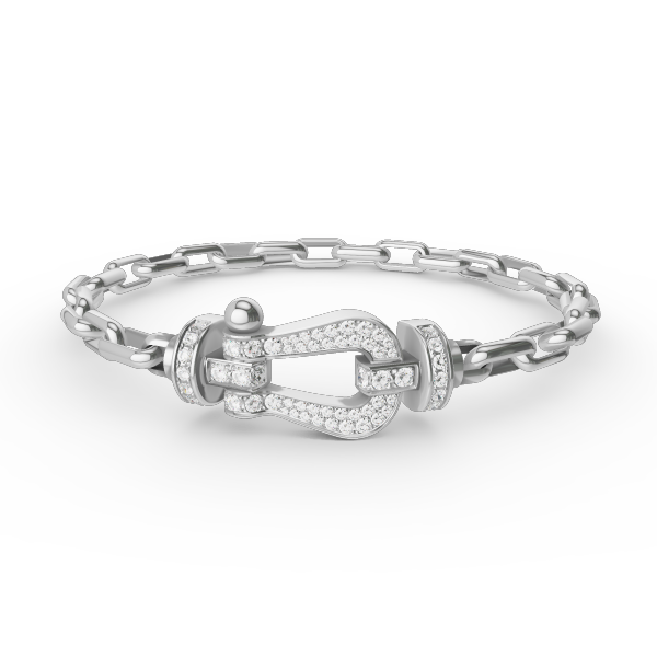 [Regal Gem]FORCE LARGE HORSESHOE CLASP  METAL BRACELET