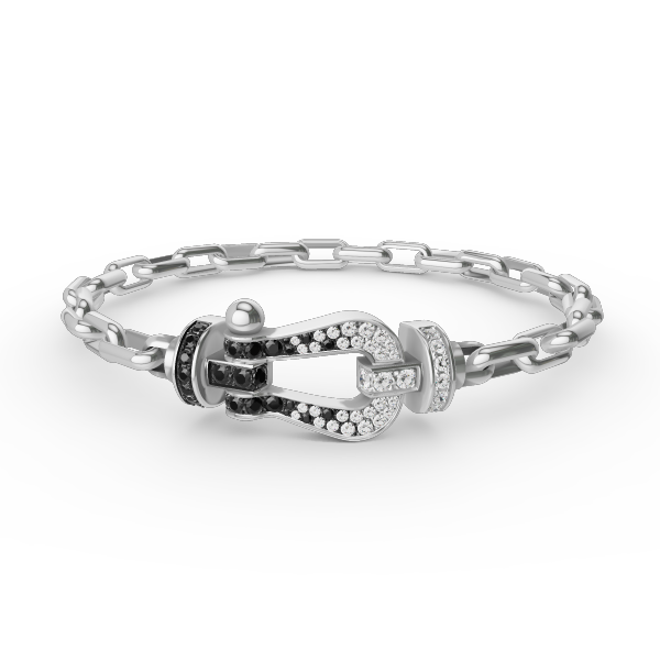 [Regal Gem]FORCE LARGE HORSESHOE CLASP  METAL BRACELET