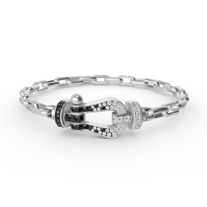 [Regal Gem]FORCE LARGE HORSESHOE CLASP  METAL BRACELET