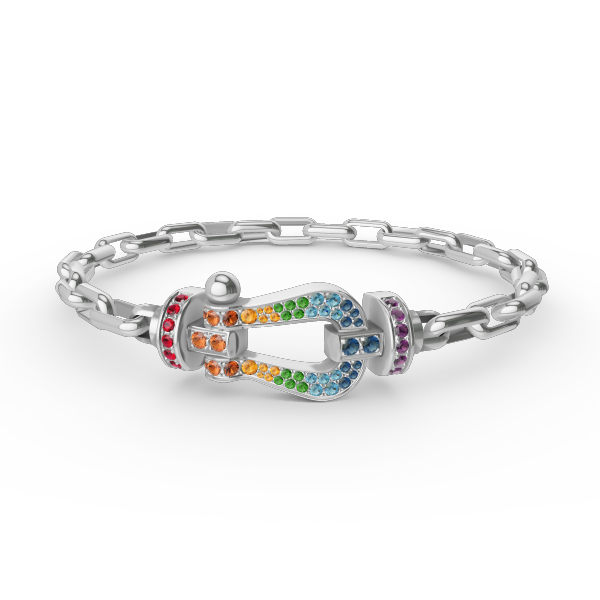[Regal Gem]FORCE LARGE HORSESHOE CLASP  METAL BRACELET