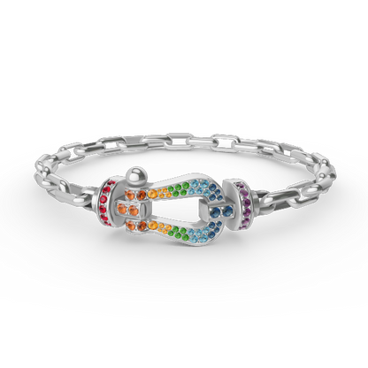[Regal Gem]FORCE LARGE HORSESHOE CLASP  METAL BRACELET