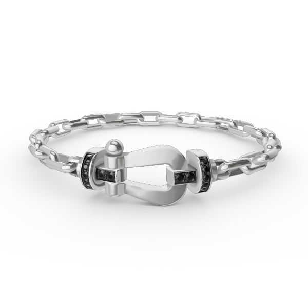 [Regal Gem]FORCE LARGE HORSESHOE CLASP  METAL BRACELET