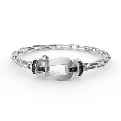 [Regal Gem]FORCE LARGE HORSESHOE CLASP  METAL BRACELET