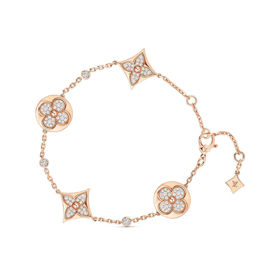 [Regal Gem]STAR AND SUN 4 MOTIFS GOLD DIAMONDS BRACELET