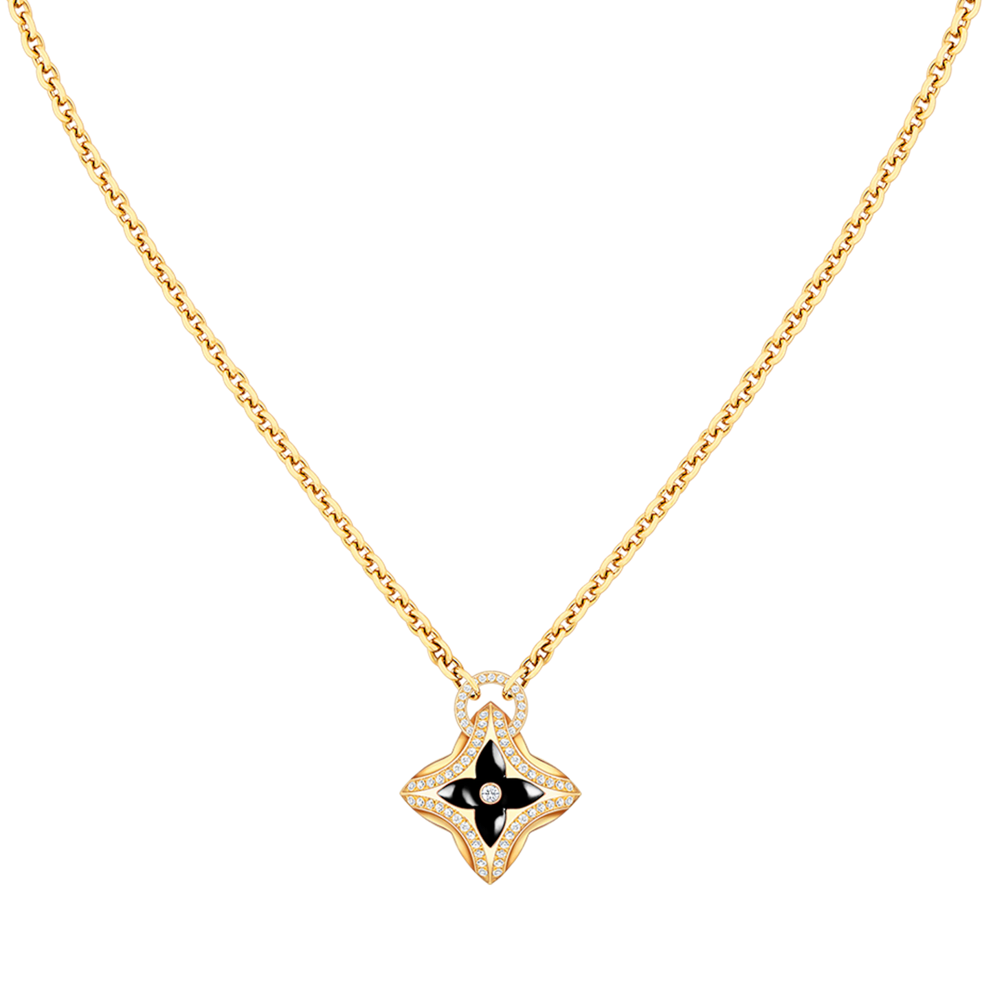 [Regal Gem]STAR PEDANT PINK GOLD DIAMOND NECKLACE