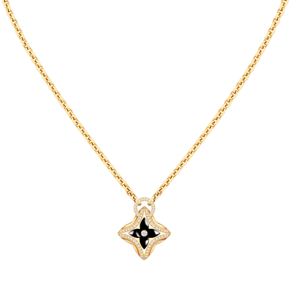 [Regal Gem]STAR PEDANT PINK GOLD DIAMOND NECKLACE