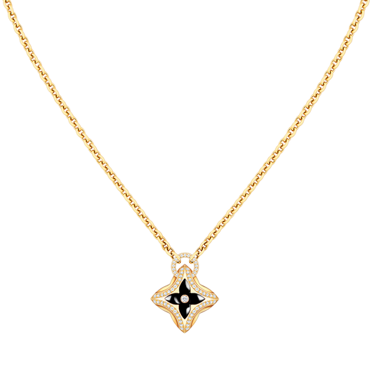 [Regal Gem]STAR PEDANT PINK GOLD DIAMOND NECKLACE