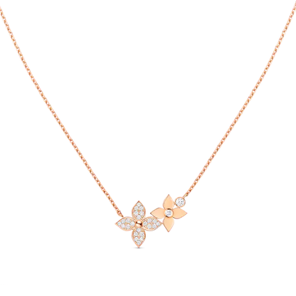 [Regal Gem]STAR BLOSSOM NECKLACE PINK GOLD DIAMONDS
