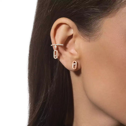 [Regal Gem]Move Uno Diamond Stud Earrings