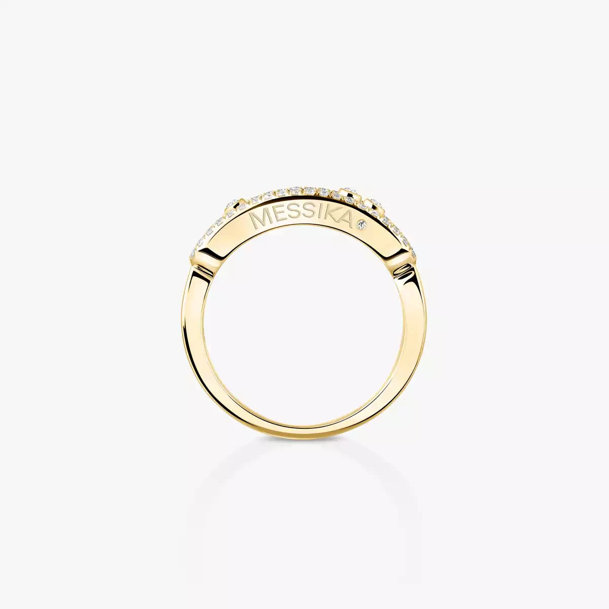 [Regal Gem] Baby Move Gold Diamond Pave_ Ring
