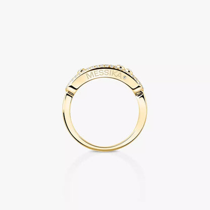 [Regal Gem] Baby Move Gold Diamond Pave_ Ring